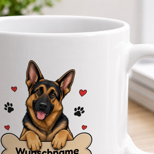 personalisierte Tasse »Deutscher Schäferhund«