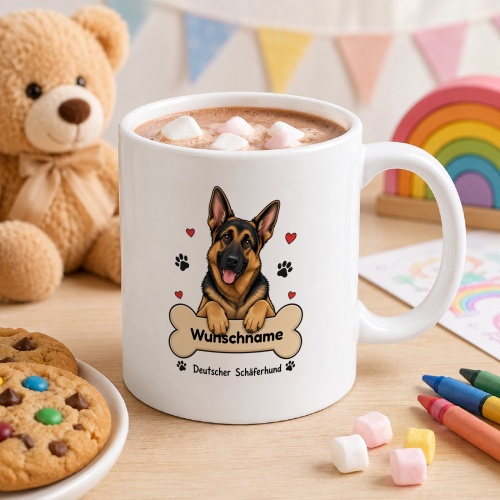 personalisierte Tasse »Deutscher Schäferhund«
