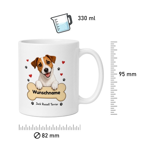 personalisierte Tasse »Jack Russell Terrier«