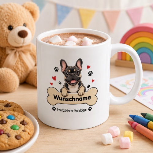 personalisierte Tasse »Französische Bulldogge«