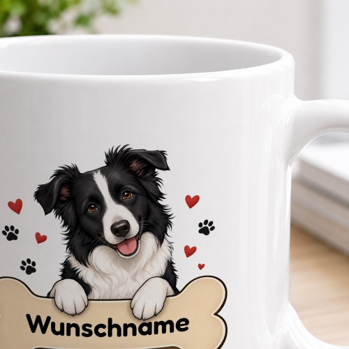 personalisierte Tasse »Border Collie«