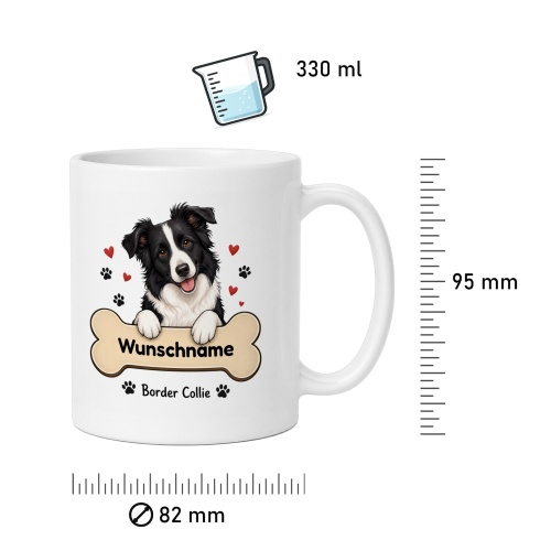 personalisierte Tasse »Border Collie«