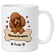 personalisierte Tasse »Pudel«