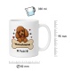 personalisierte Tasse »Pudel«