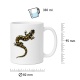 Tasse mit Salamander-Motiv