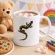 Tasse mit Salamander-Motiv