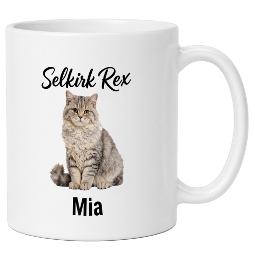 Personalisierte Tasse »Selkirk Rex«