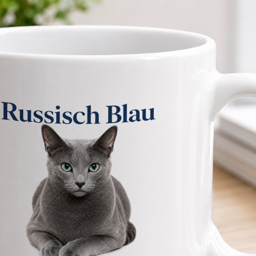 Personalisierte Tasse »Russisch Blau«