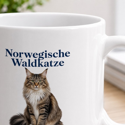 Personalisierte Tasse »Norwegische Waldkatze«