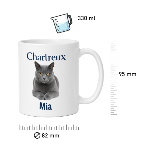 Personalisierte Tasse »Chartreux«