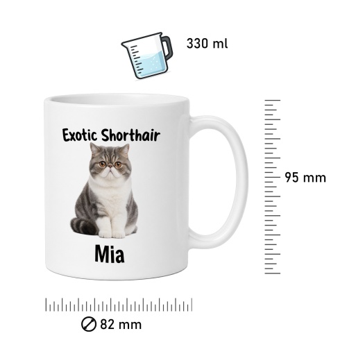 Personalisierte Tasse »Exotic Shorthair«