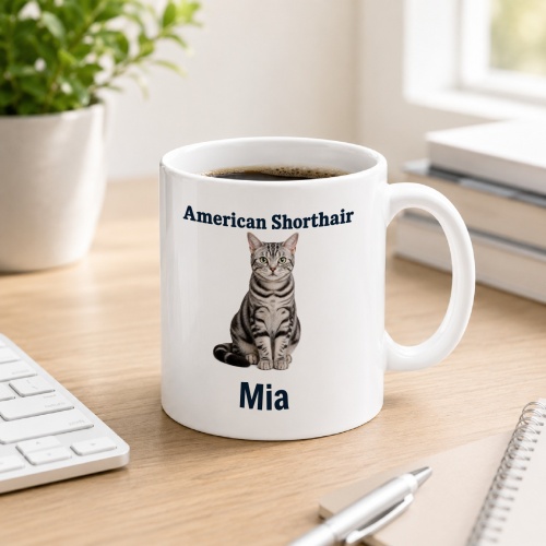 Personalisierte Tasse »American Shorthair«