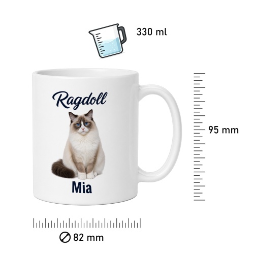 Personalisierte Tasse »Ragdoll«