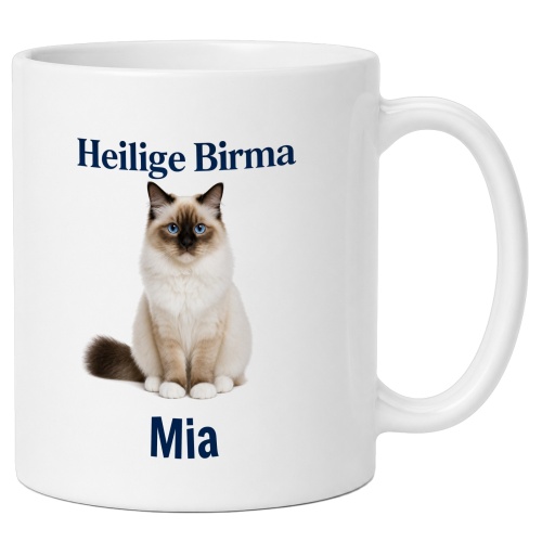 Personalisierte Tasse »Heilige Birma«