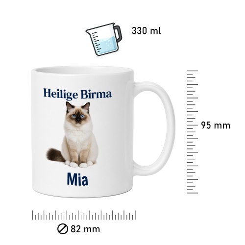 Personalisierte Tasse »Heilige Birma«