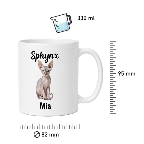 Personalisierte Tasse »Sphynx«