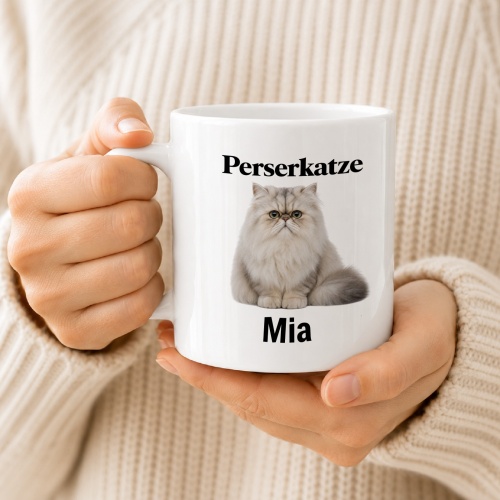 Personalisierte Tasse »Perserkatze«