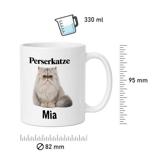 Personalisierte Tasse »Perserkatze«