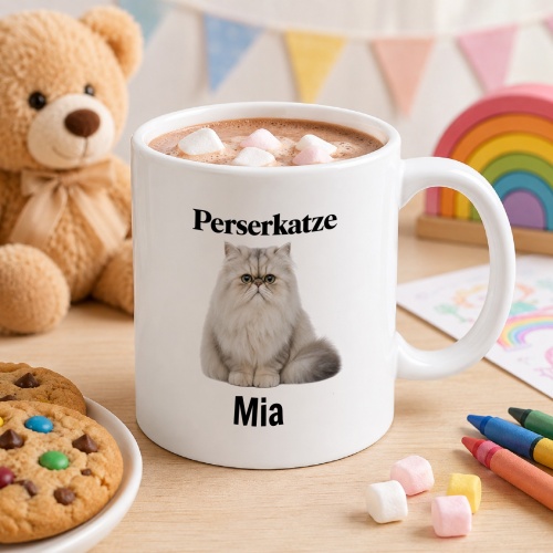 Personalisierte Tasse »Perserkatze«