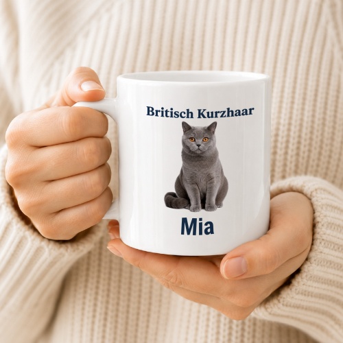 Personalisierte Tasse »British Kurzhaar«