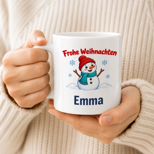 Personalisierte Tasse »Frohe Weihnachten«
