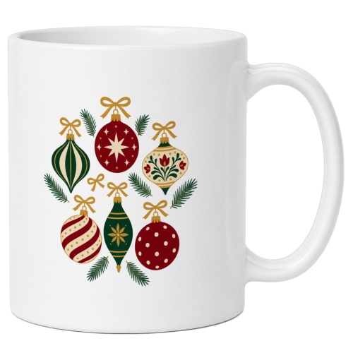 Tasse »Weihnachtskugeln«