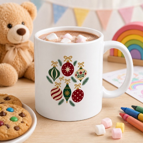 Tasse »Weihnachtskugeln«