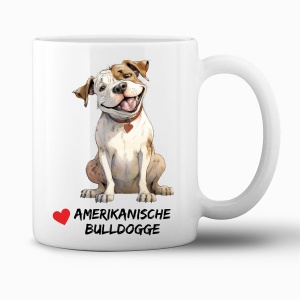 Tasse »Hund Amerikanische Bulldogge«...