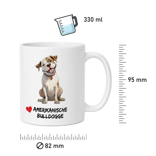 Tasse »Amerikanische Bulldogge«