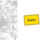 Tasse »Essen Stadtplan & Ortsschild«