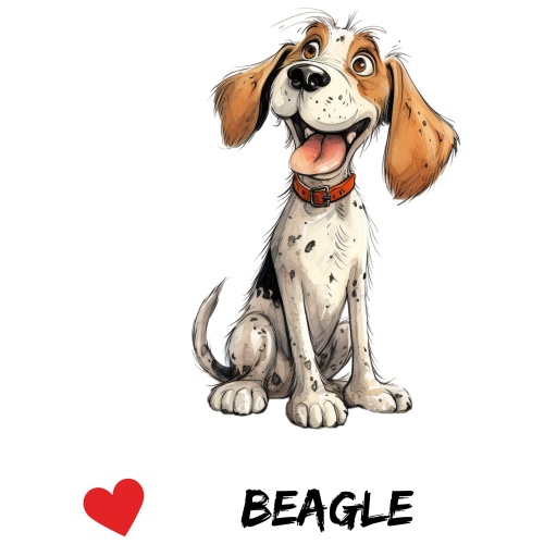 Tasse »Beagle mit Herz«