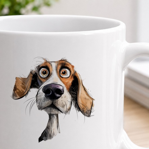 Tasse »Beagle-Hundemotiv mit Herz«