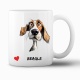 Tasse »Beagle-Hundemotiv mit Herz«
