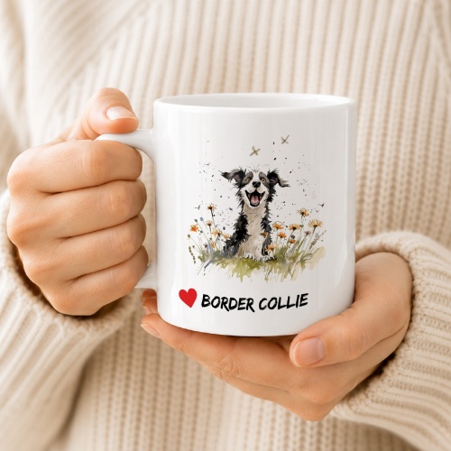 Tasse »Border Collie Herz«
