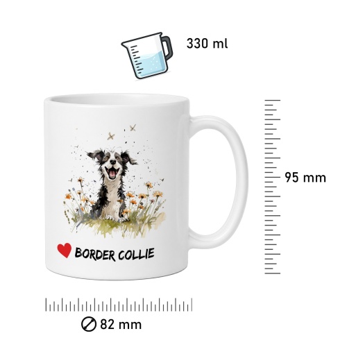 Tasse »Border Collie Herz«