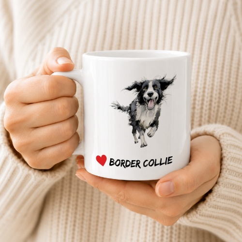 Tasse »Herz Border Collie«