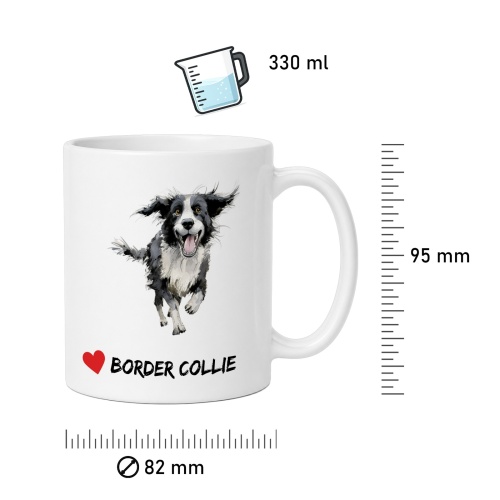 Tasse »Herz Border Collie«