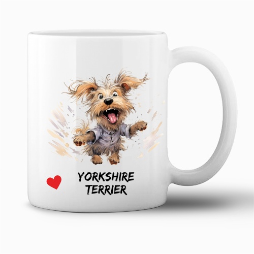 Tasse »Yorkshire Terrier Herzmotiv«