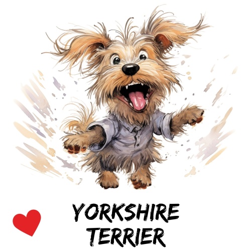 Tasse »Yorkshire Terrier Herzmotiv«
