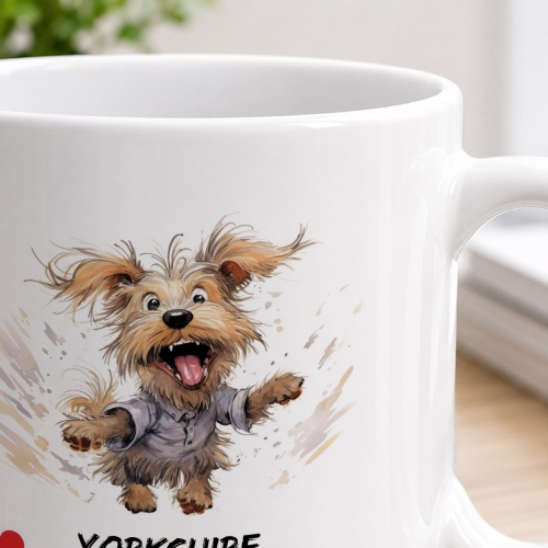 Tasse »Yorkshire Terrier Herzmotiv«