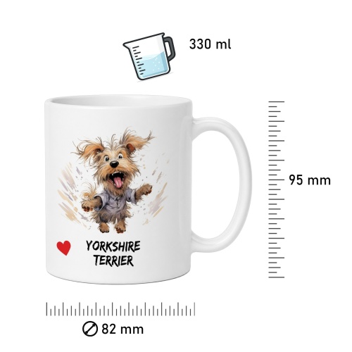 Tasse »Yorkshire Terrier Herzmotiv«