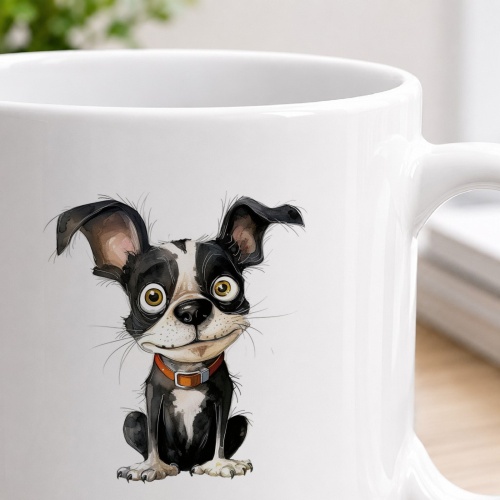 Tasse »Herz Boston Terrier«