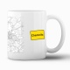 Tasse »Chemnitz Stadtplan & Ortsschild«