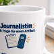 Personalisierte Tasse »Journalistin«