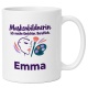 Personalisierte Tasse »Maskenbildnerin«