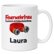Personalisierte Tasse »Feuerwehrfrau«