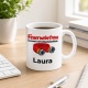 Personalisierte Tasse »Feuerwehrfrau«