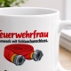Personalisierte Tasse »Feuerwehrfrau«