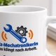 Personalisierte Tasse »Kfz-Mechatronikerin«