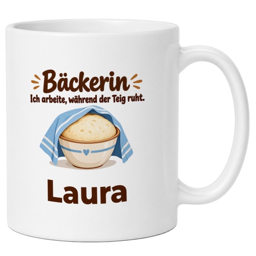 Personalisierte Tasse »Bäckerin«